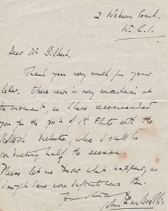 Letter from Sir John Barbirolli
